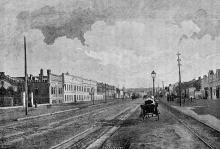 Въезд на Московскую улицу (на Пересыпи). Одесса. 1890-е годы
