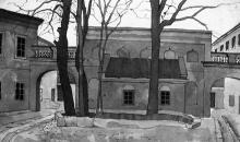 Александровский проспект, 20, внутренний двор, художник Э. Мальц, 1920-е годы