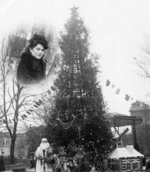 Новогодняя елка в городском саду. Одесса, 01 января 1949 г.
